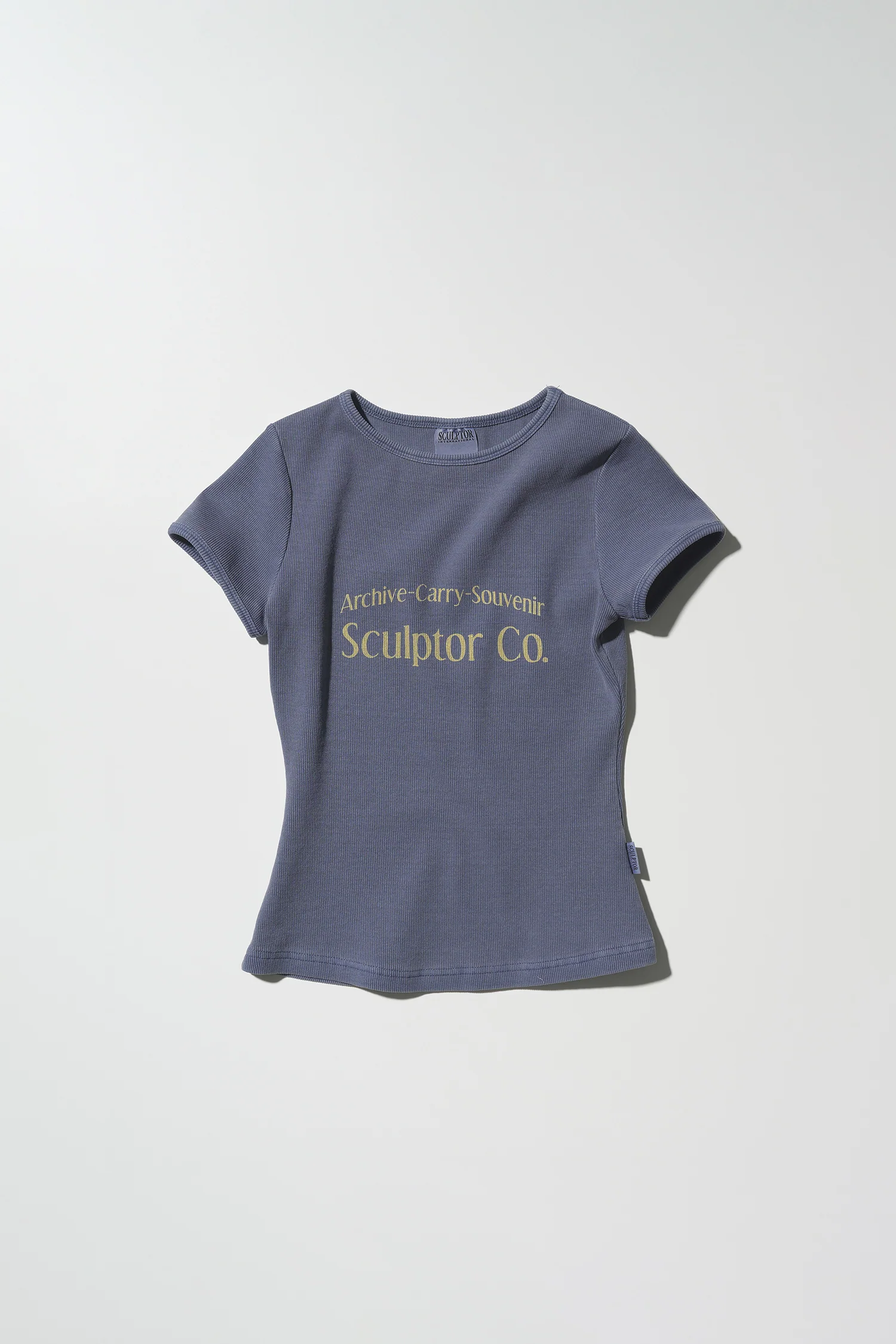 Archive Pigment Baby Tee Dusty Blue - Image 4