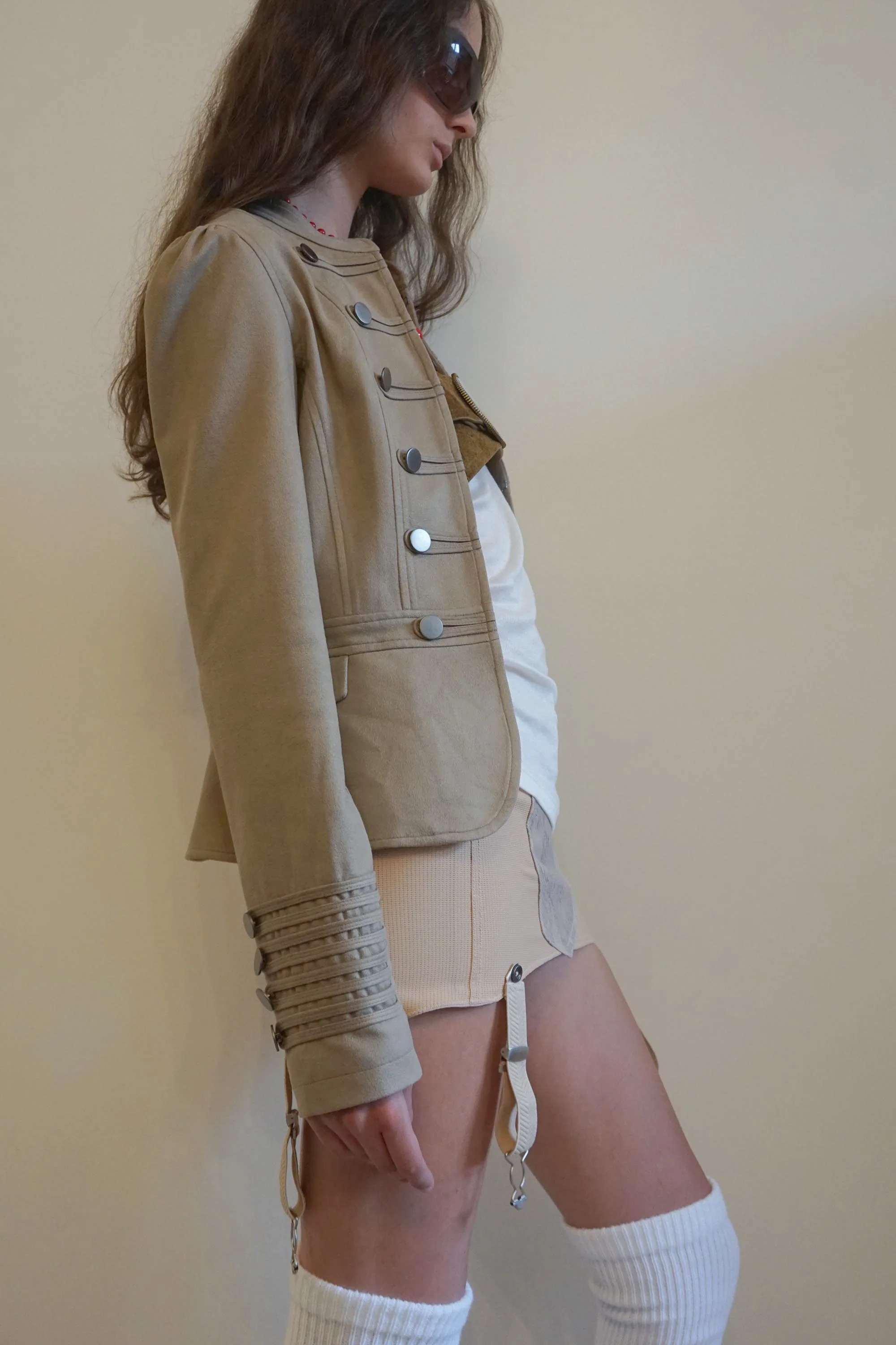 Brass Napoleon Jacket Beige - Image 3