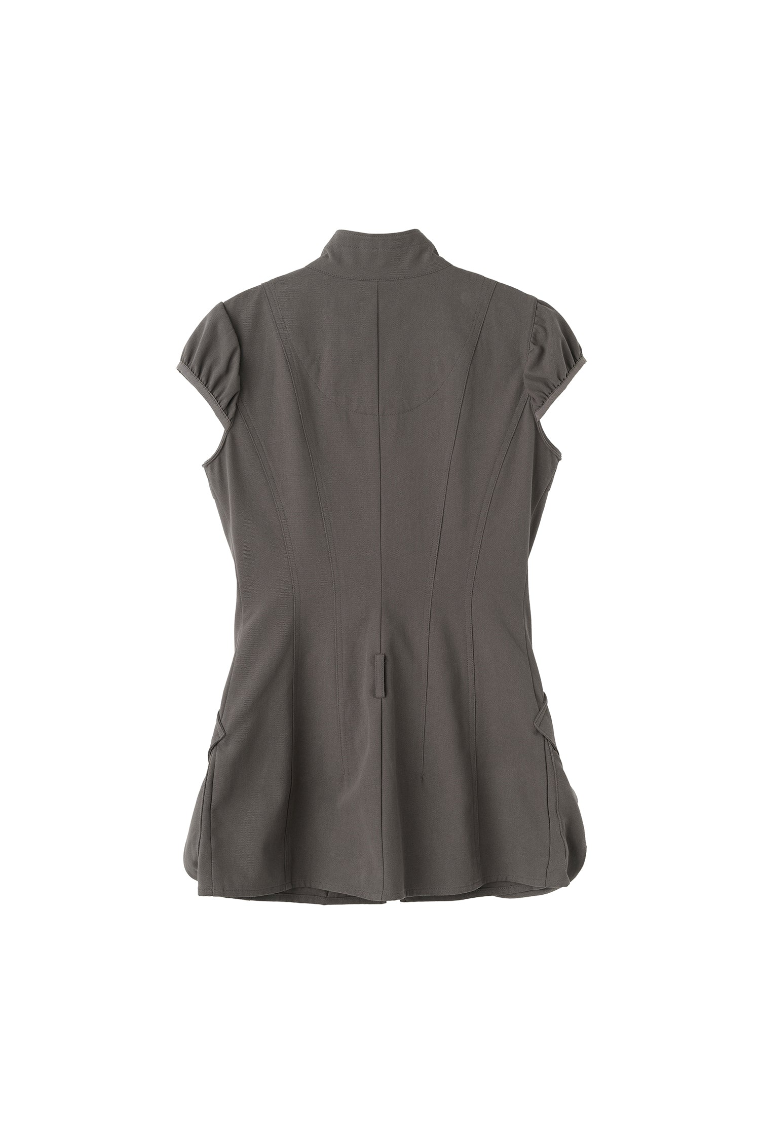 Cargo Zip-Up Dress Charcoal - Image 6