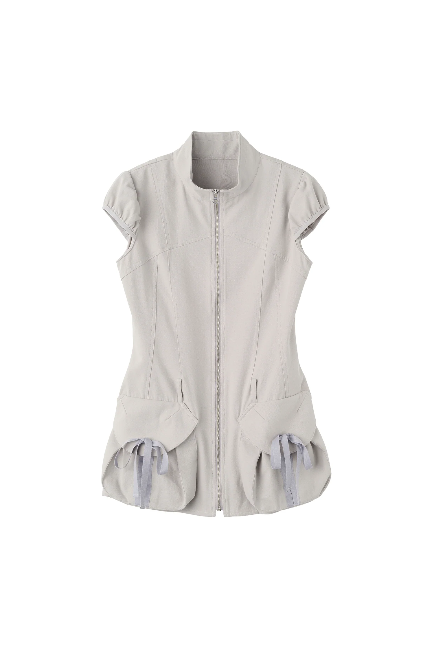Cargo Zip-Up Dress Ice Gray - Image 4