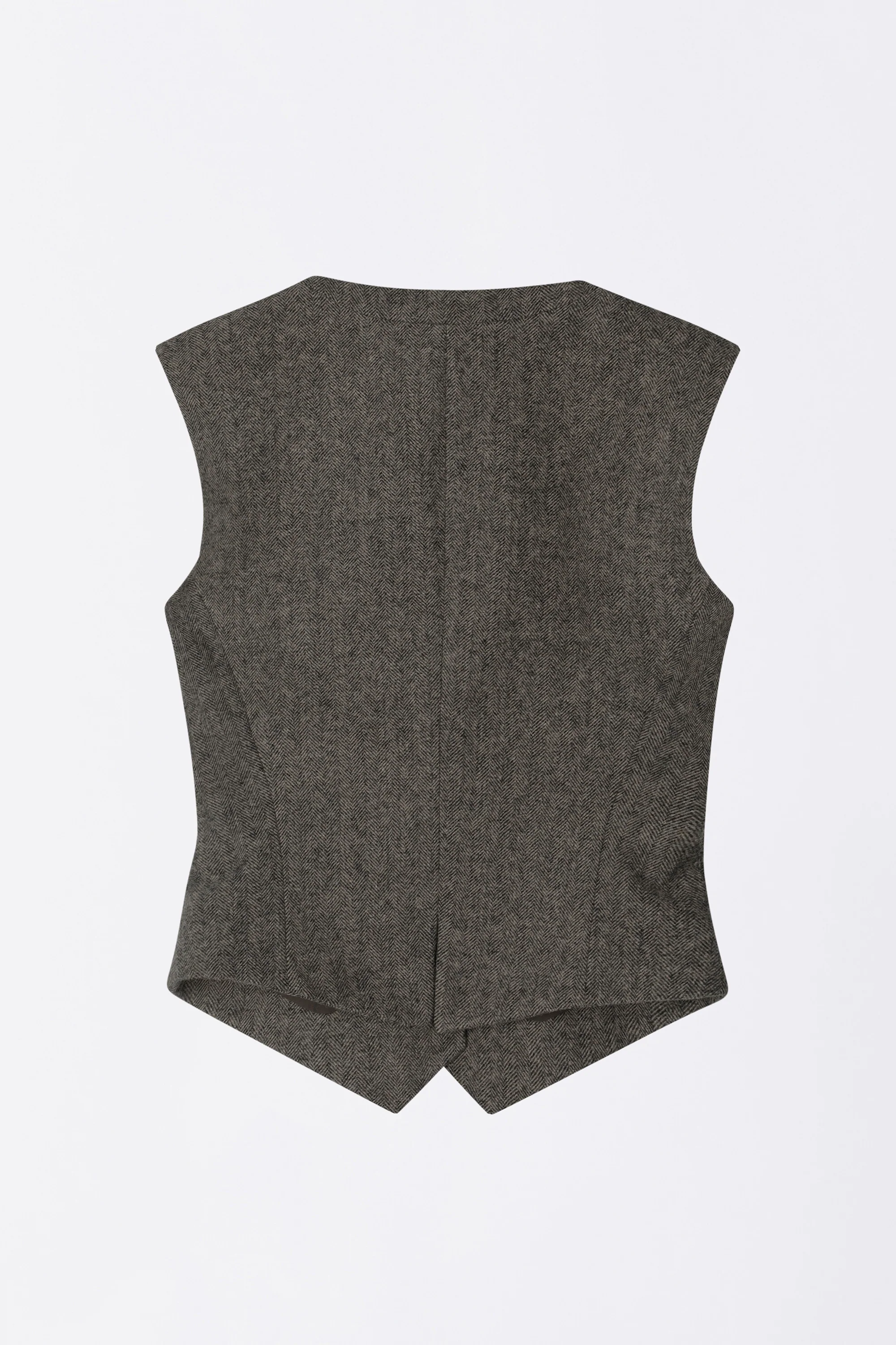 Classic Wool Vest Beige - Image 5