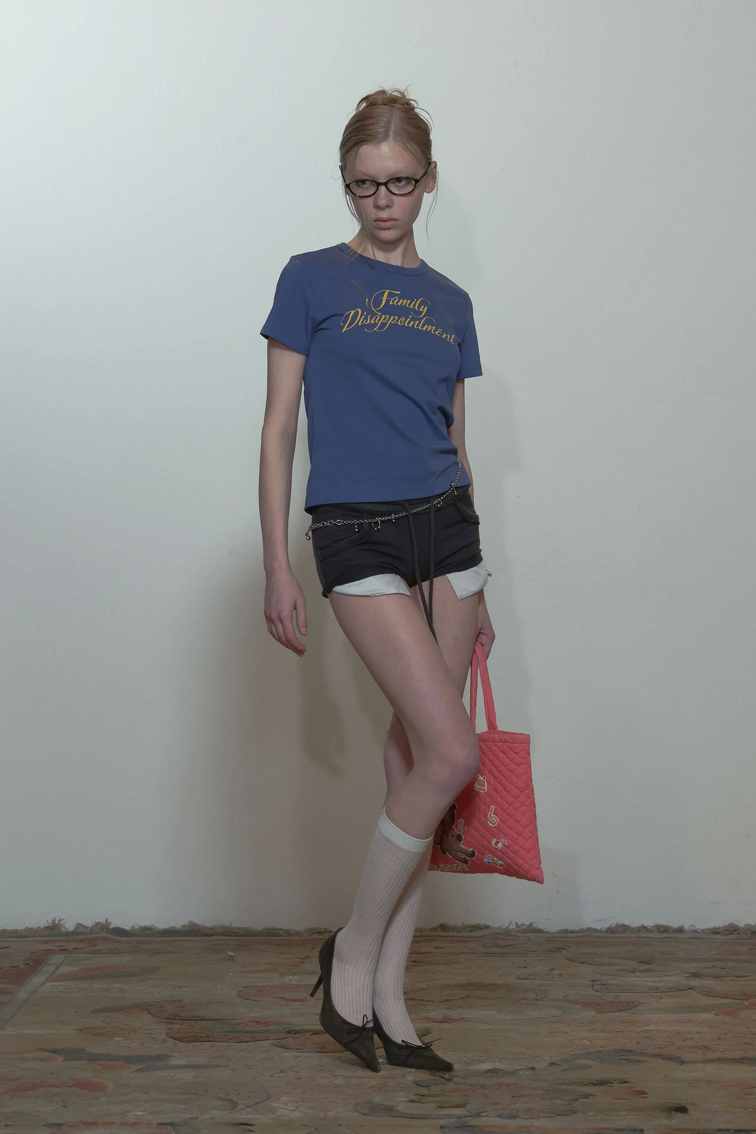 Family Disappointment Tee Vintage Blue - Image 3