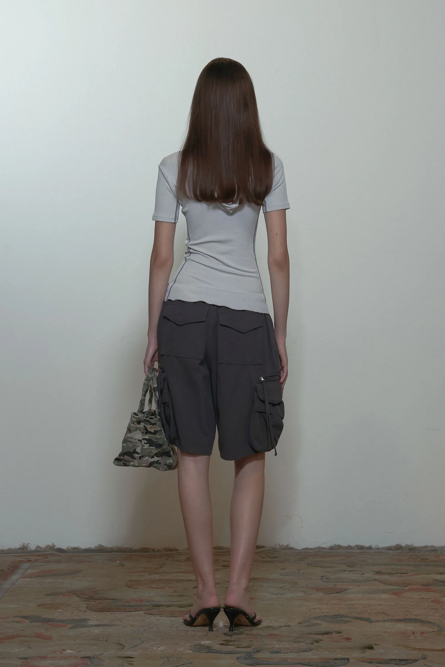 ILY Numbering Hoodie Tee Ice Gray - Image 4