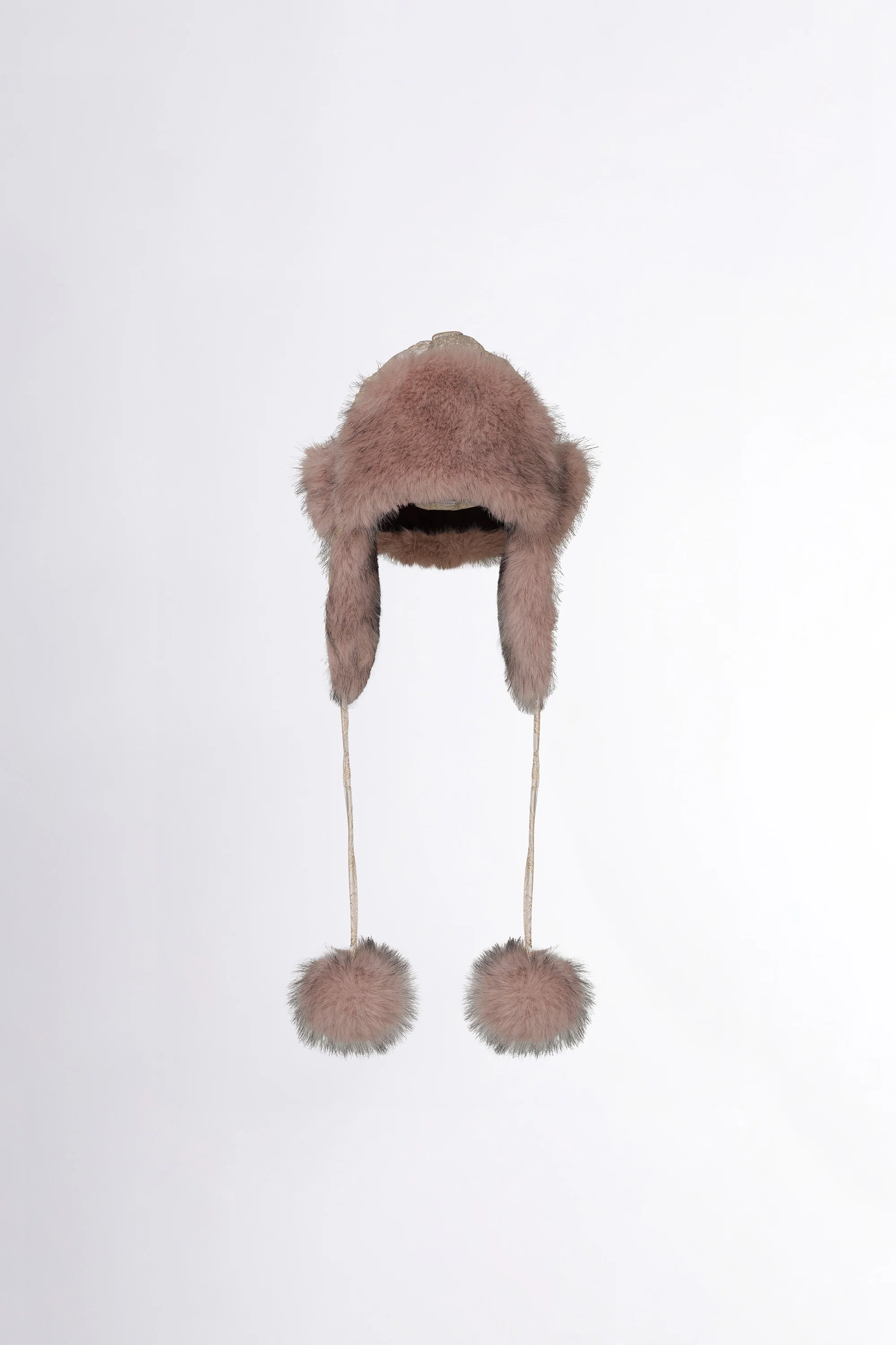 Jacquard Trooper Hat Pale Apricot - Image 3
