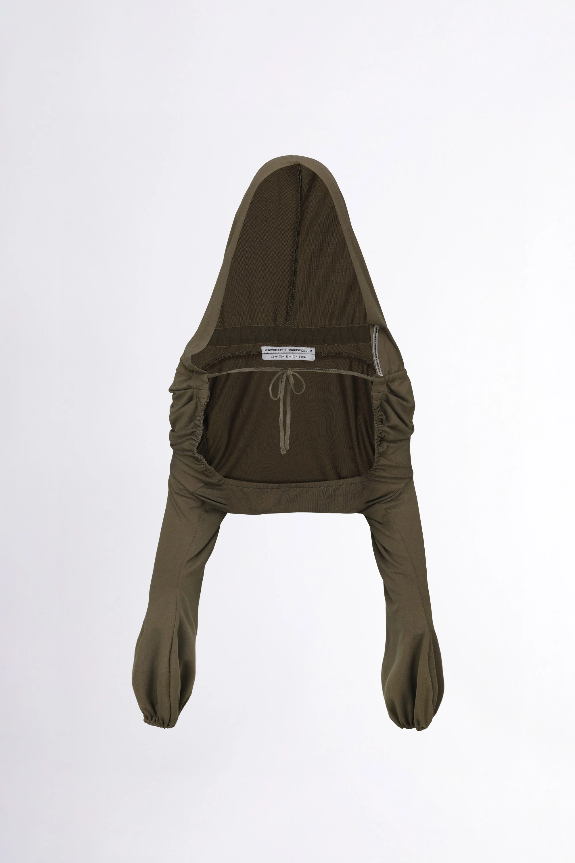 Jersey Priest Hoodie Bolero Khaki - Image 5