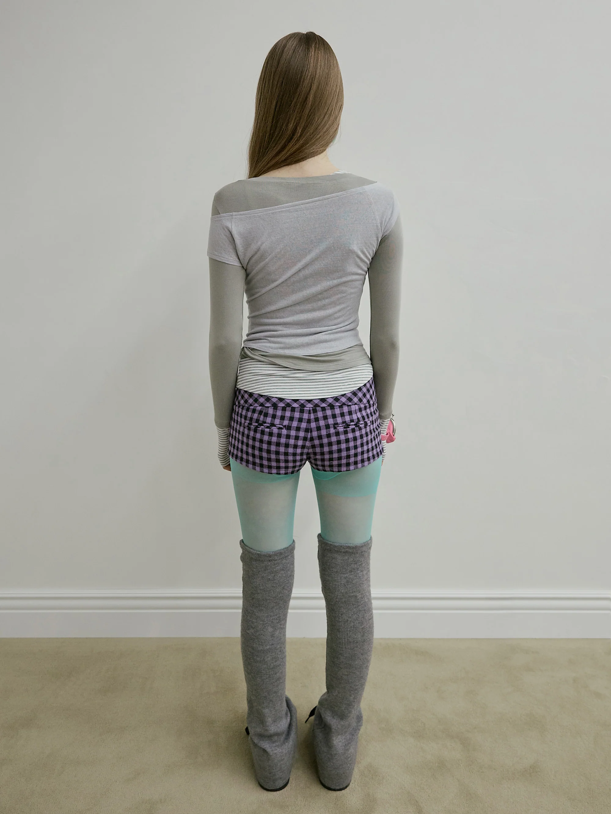 Lazy Layered Tee Gray - Image 5