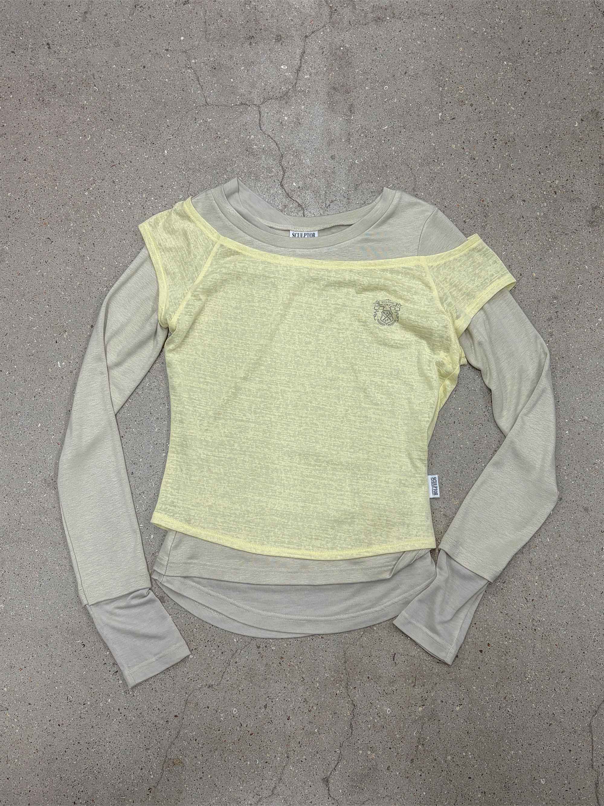 Lazy Layered Tee Lemon - Image 5