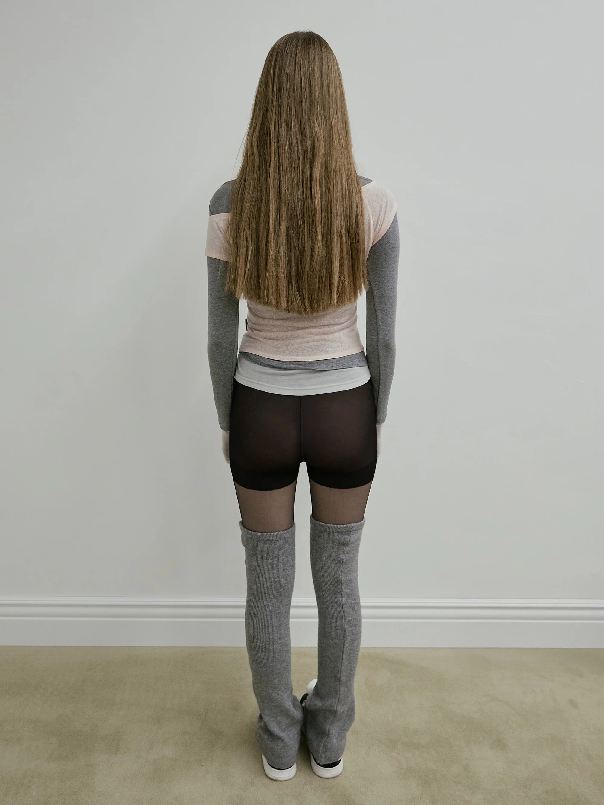 Lazy Layered Tee Pale Pink - Image 3