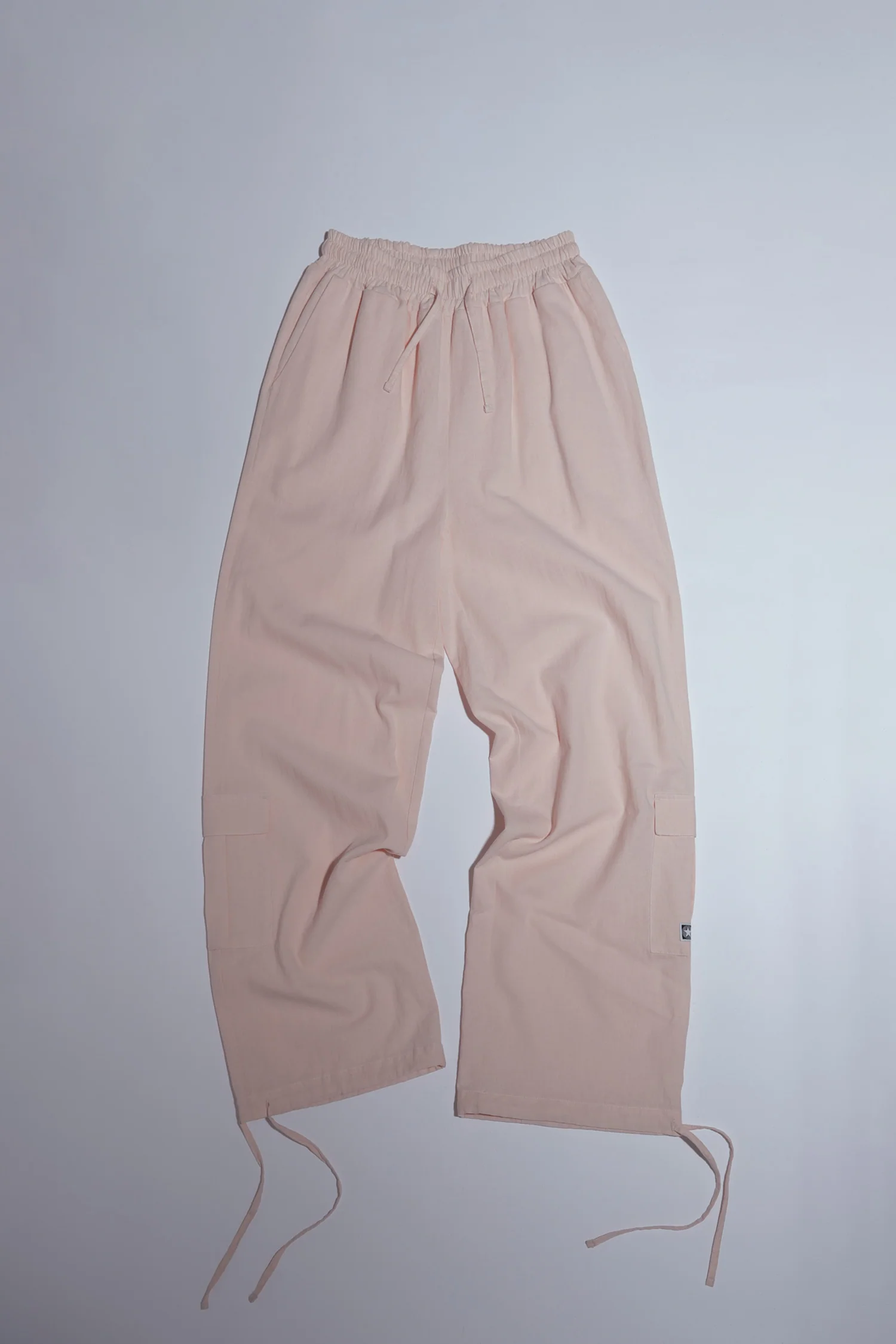 Linen Cargo Jogger Pants Pink - Image 4