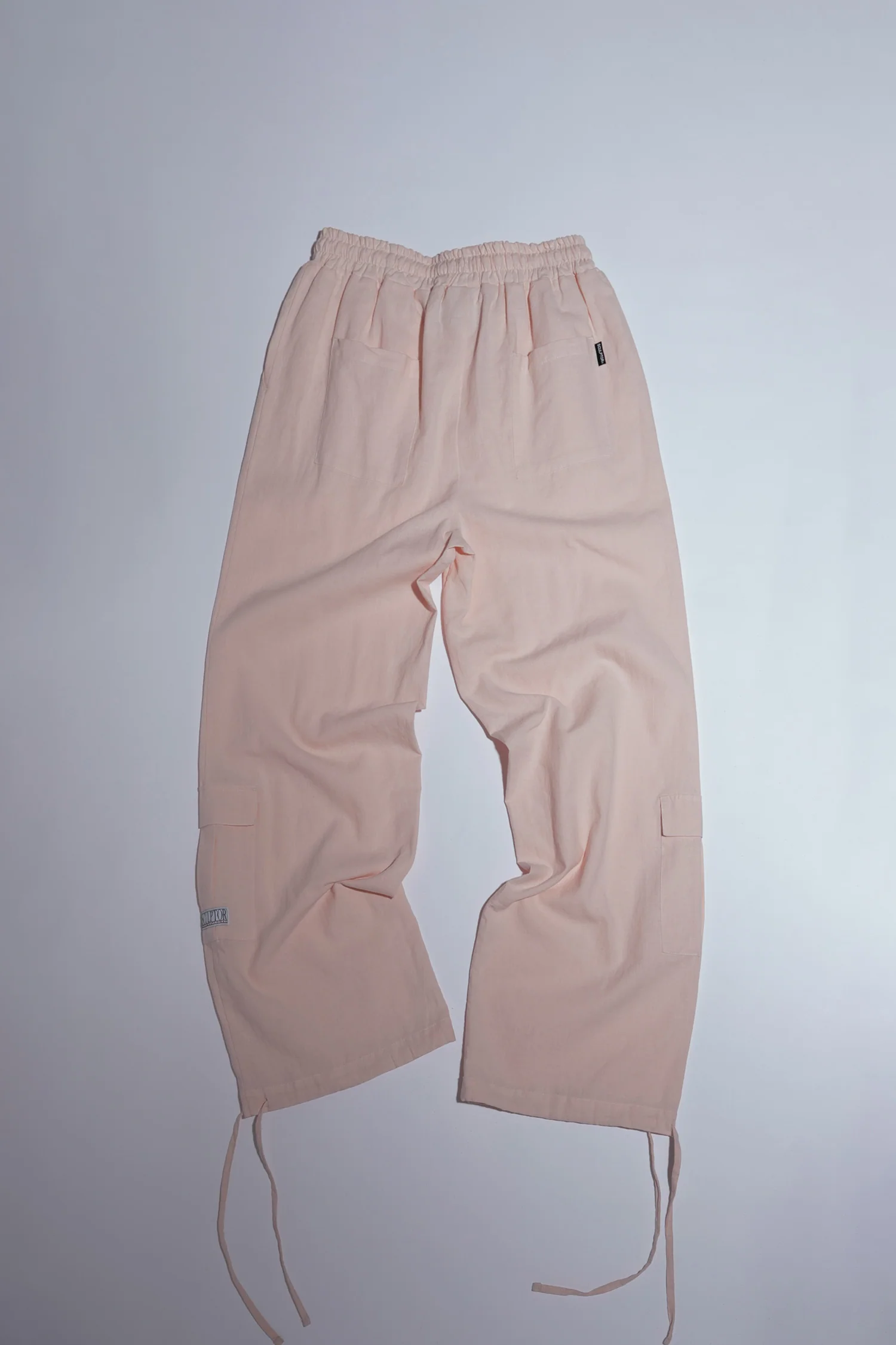 Linen Cargo Jogger Pants Pink - Image 5