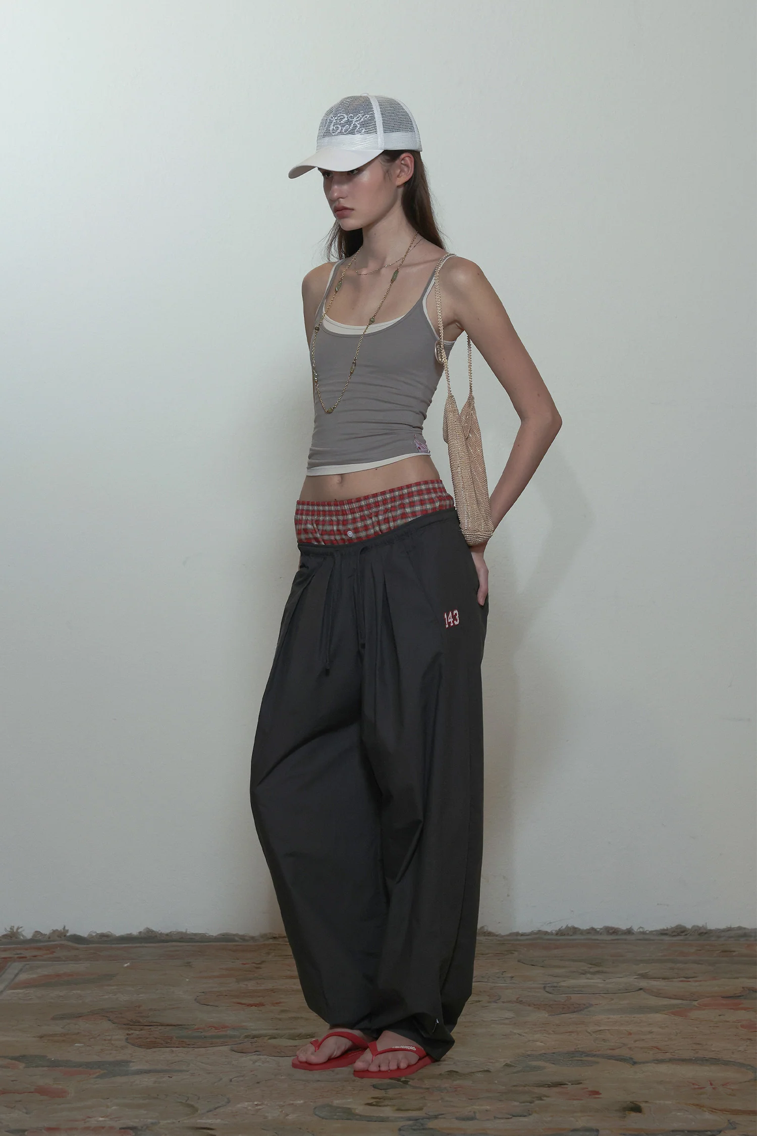 My Go To Pintuck Pants Charcoal - Image 3