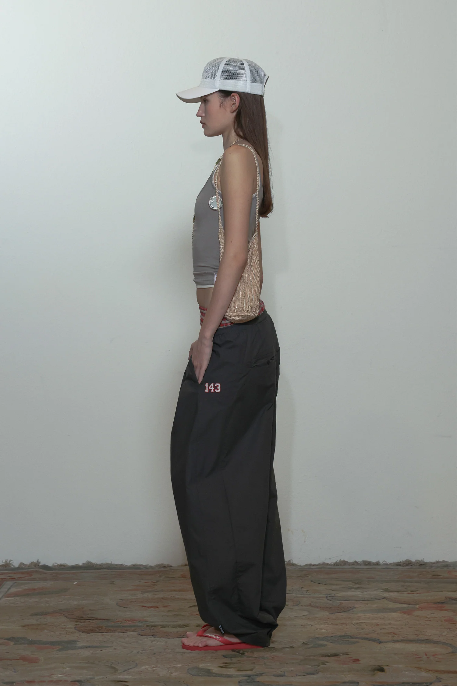 My Go To Pintuck Pants Charcoal - Image 4