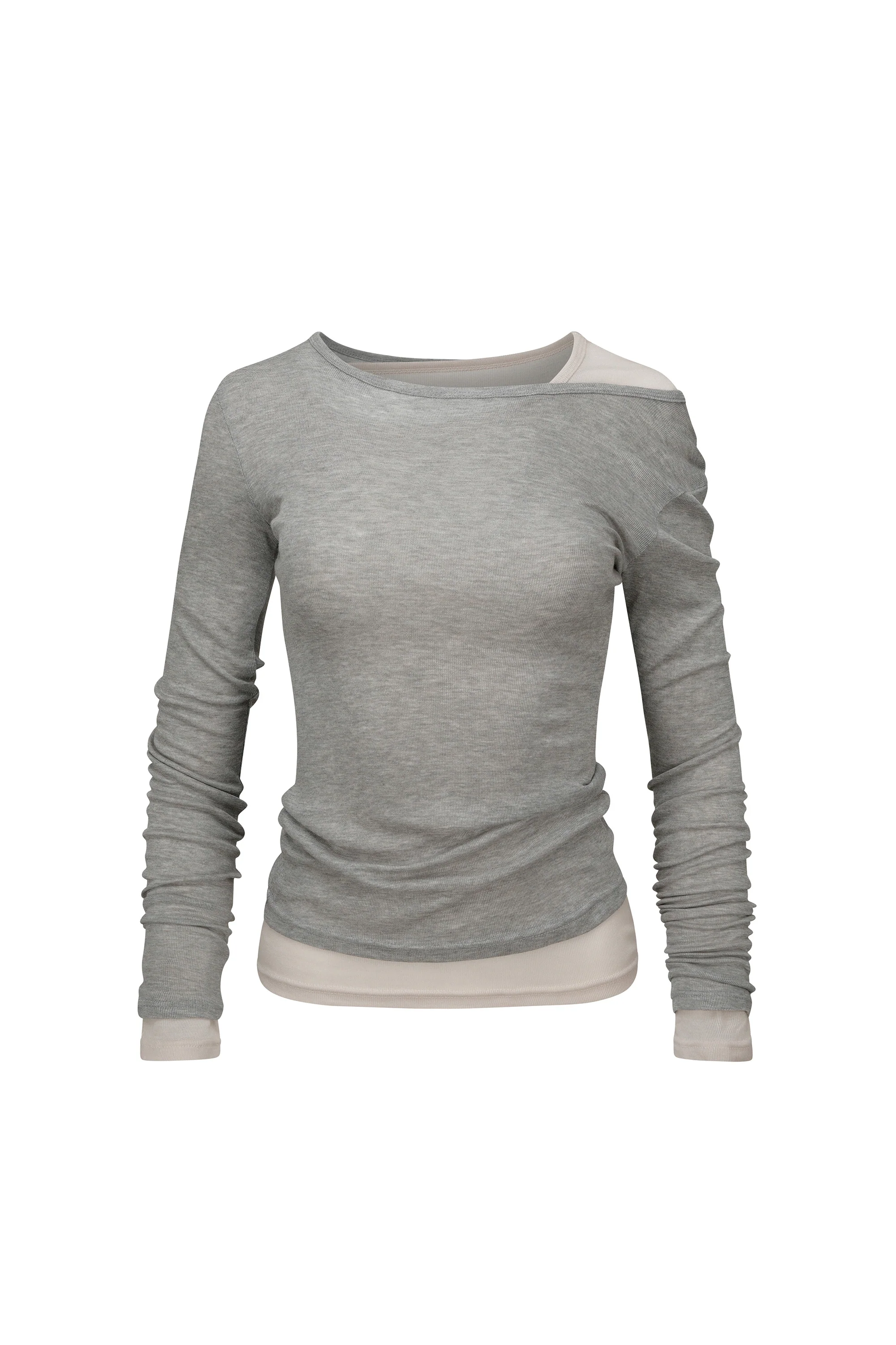 My Go To Tencel Tee Melange Gray - Image 6