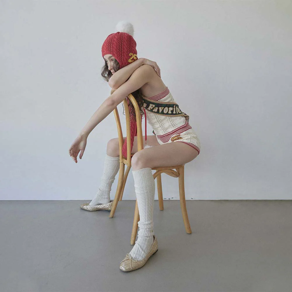 Naughty Girl Santa Beanie Red - Image 5