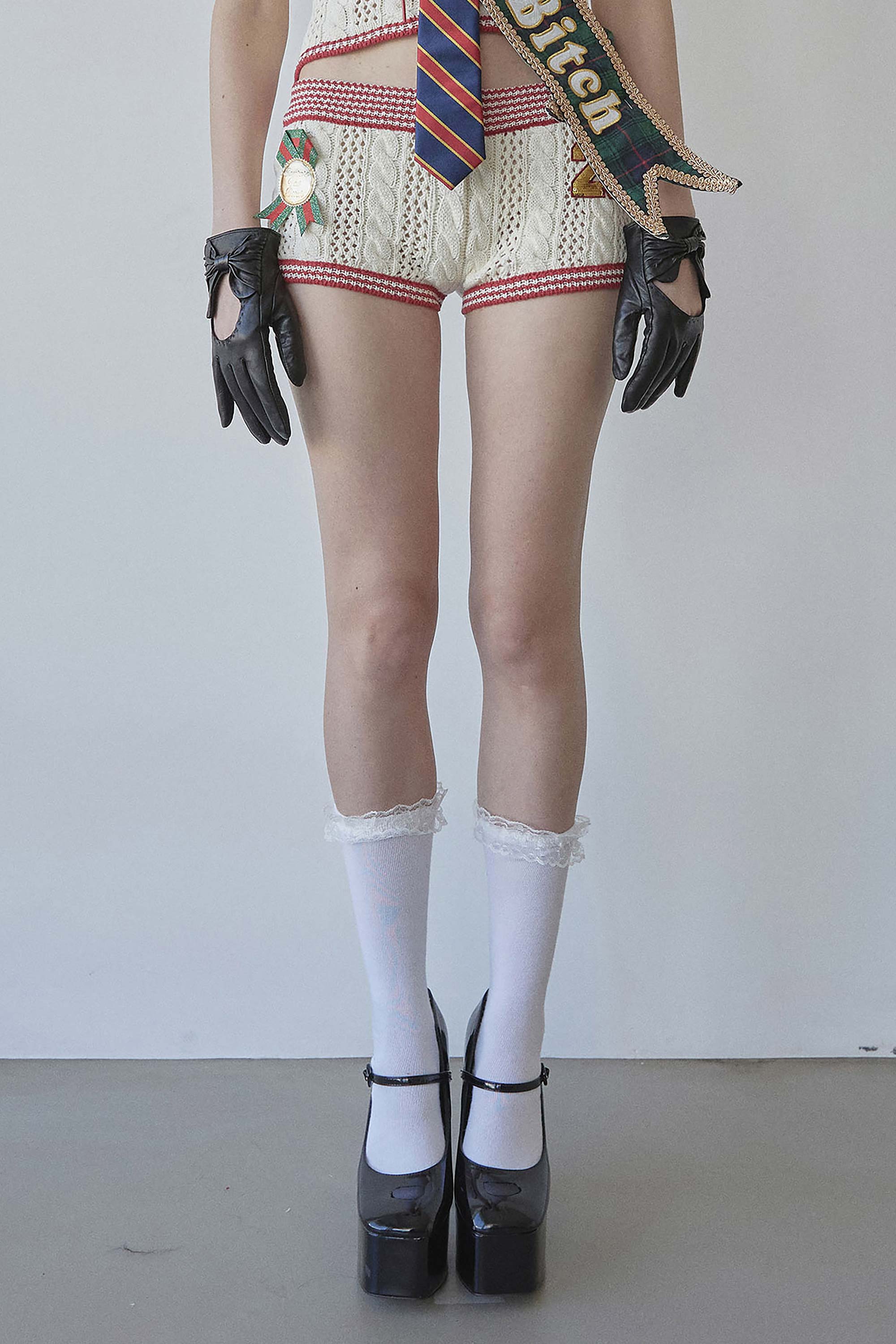 Naughty Girl Shorts Ivory - Image 6