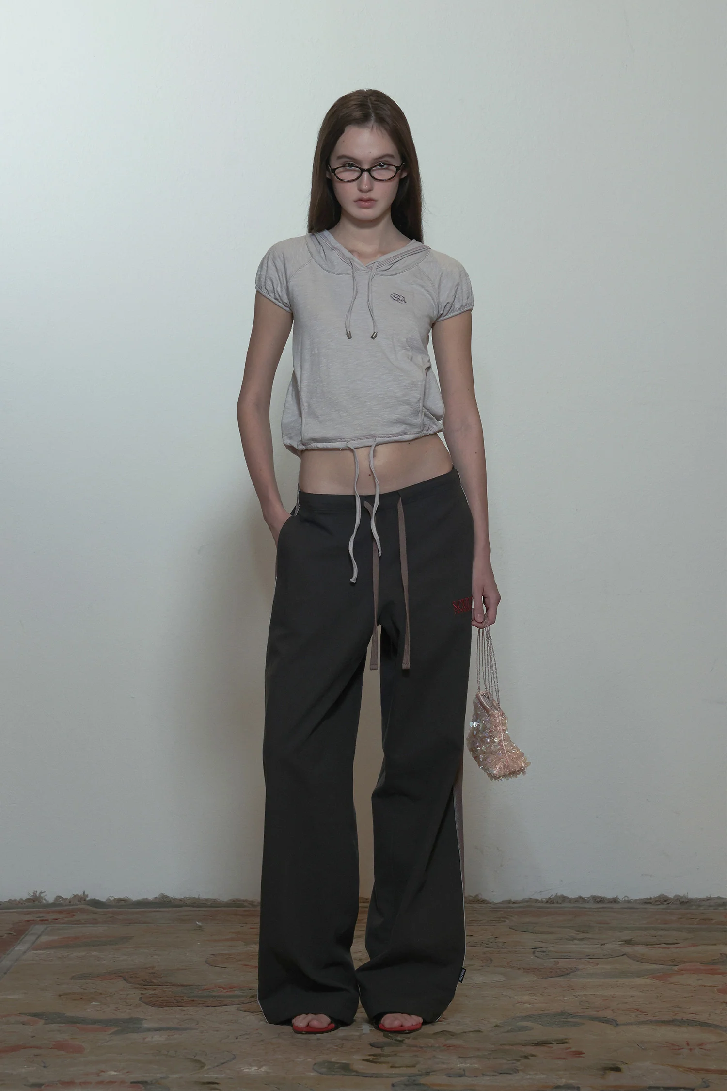 Raglan Hoodie Tee Blush - Image 3