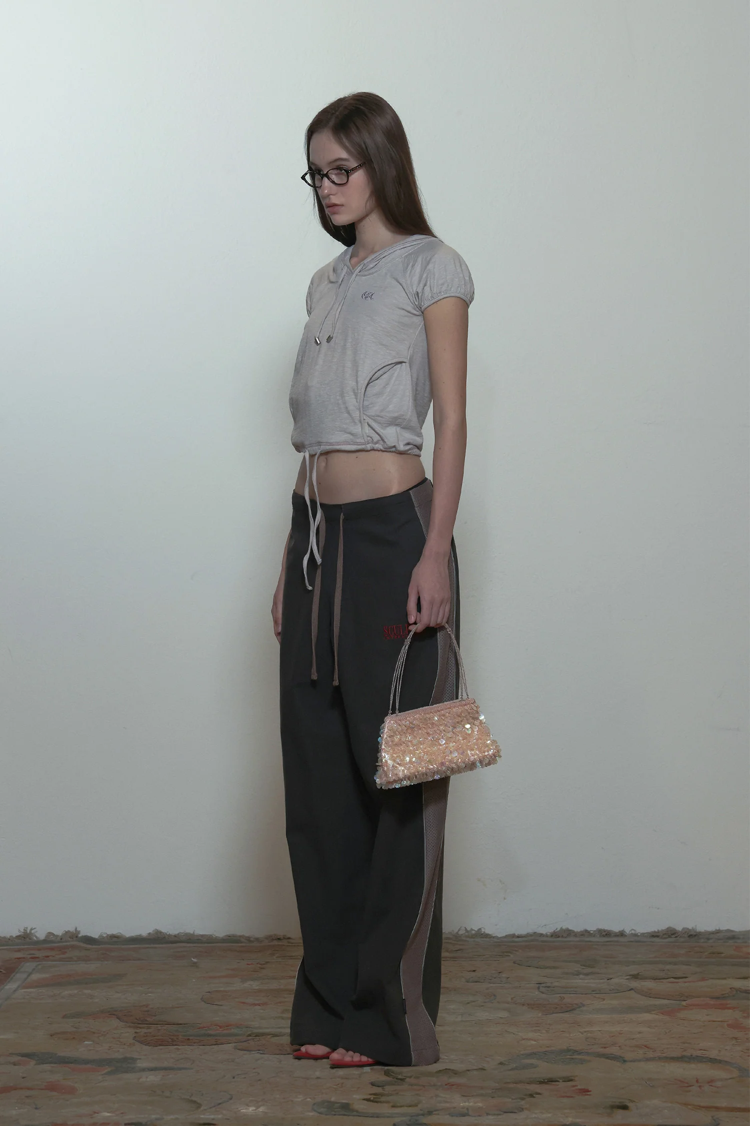 Raglan Hoodie Tee Blush - Image 4