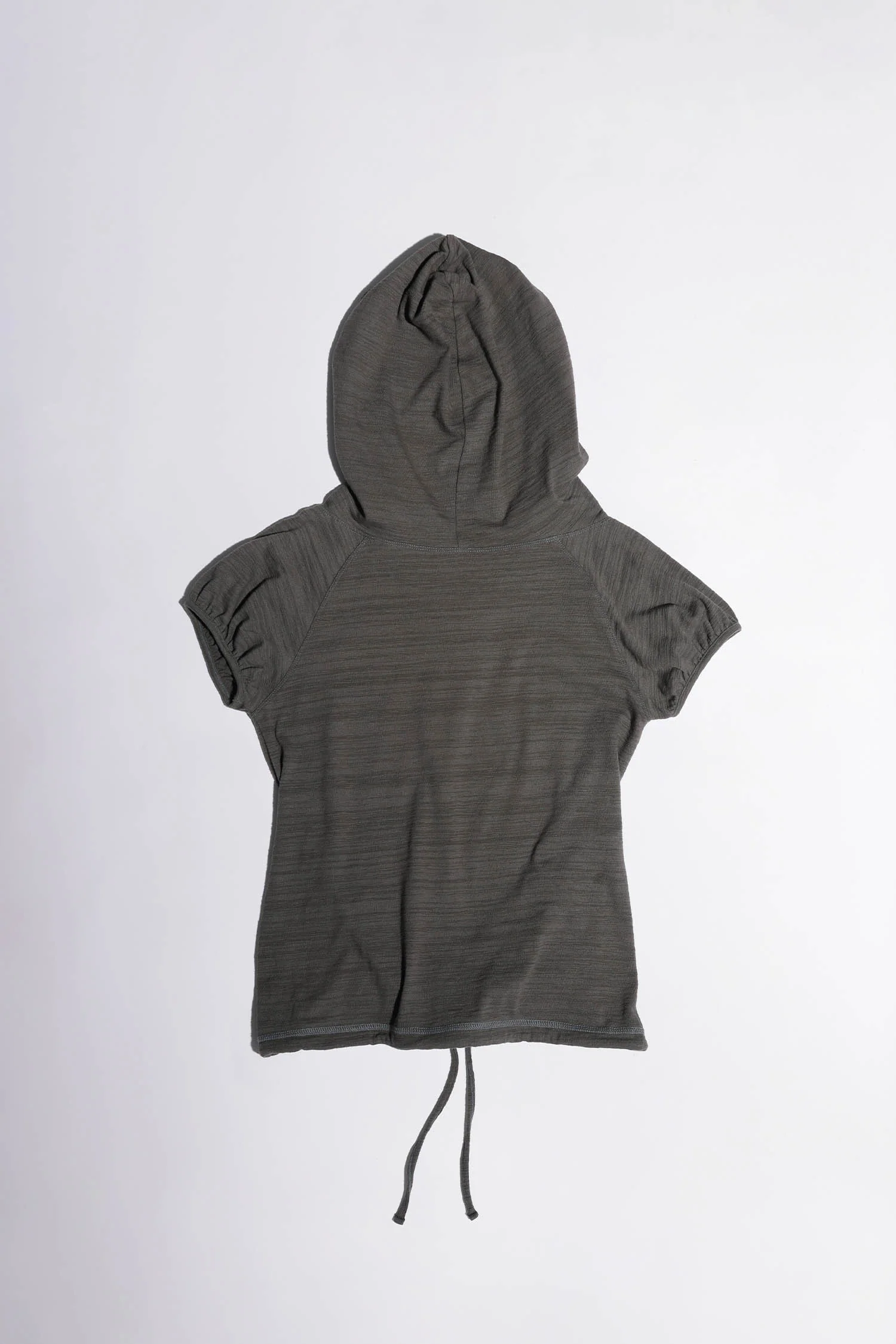 Raglan Hoodie Tee Charcoal - Image 6