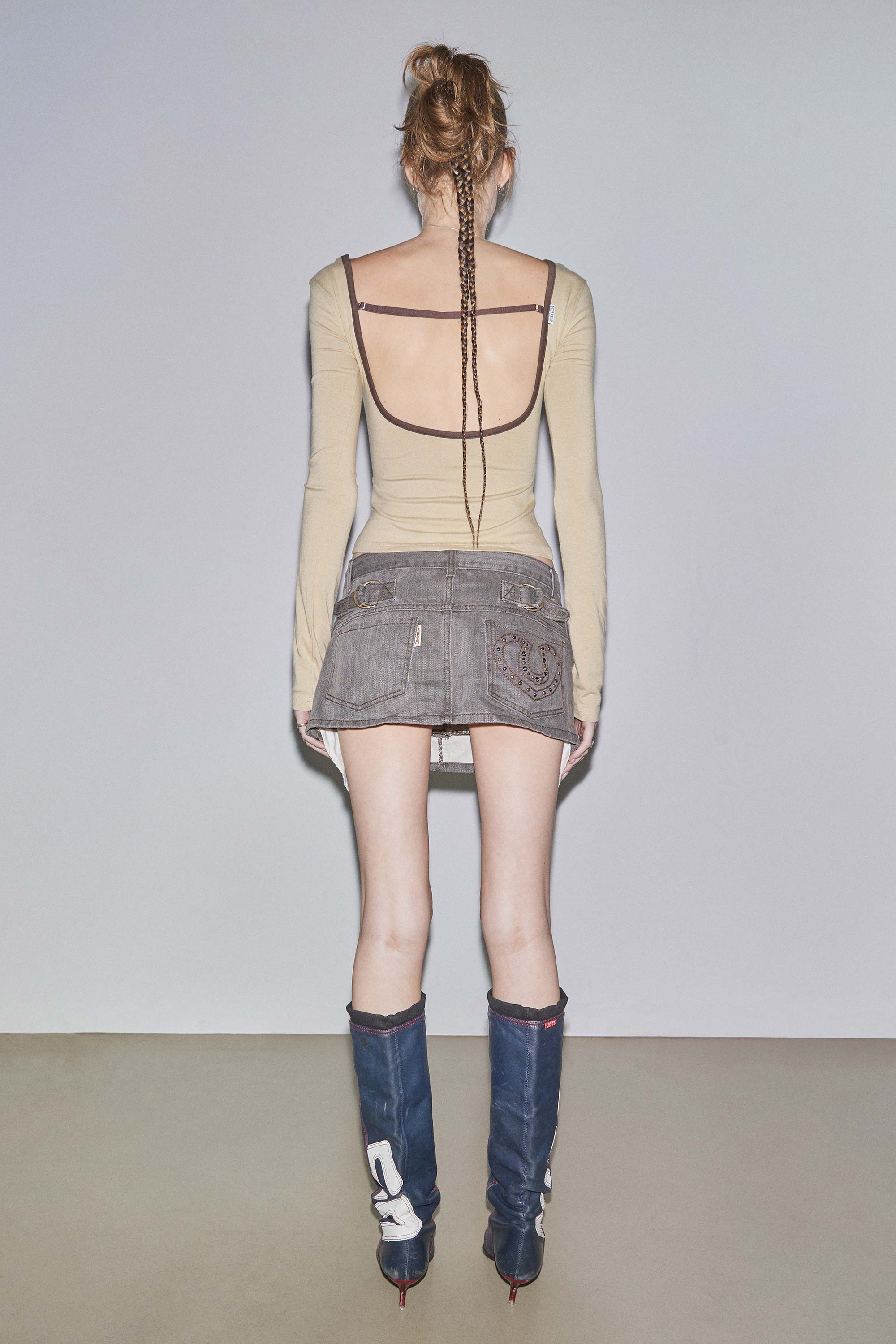 Scoop Back Strap Top Dirty Butter - Image 4