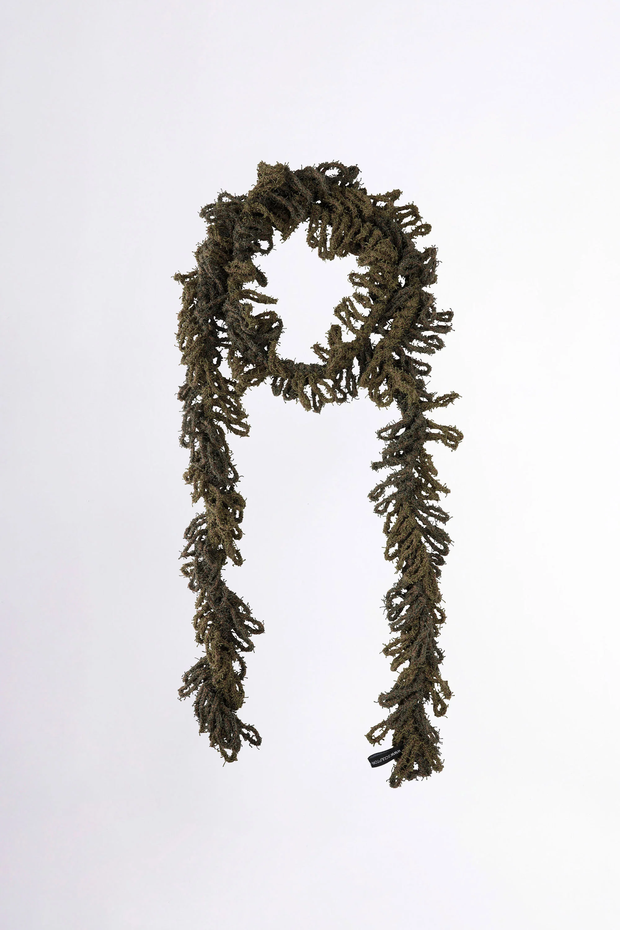 Sequin Mop Scarf Seaweed - Image 4
