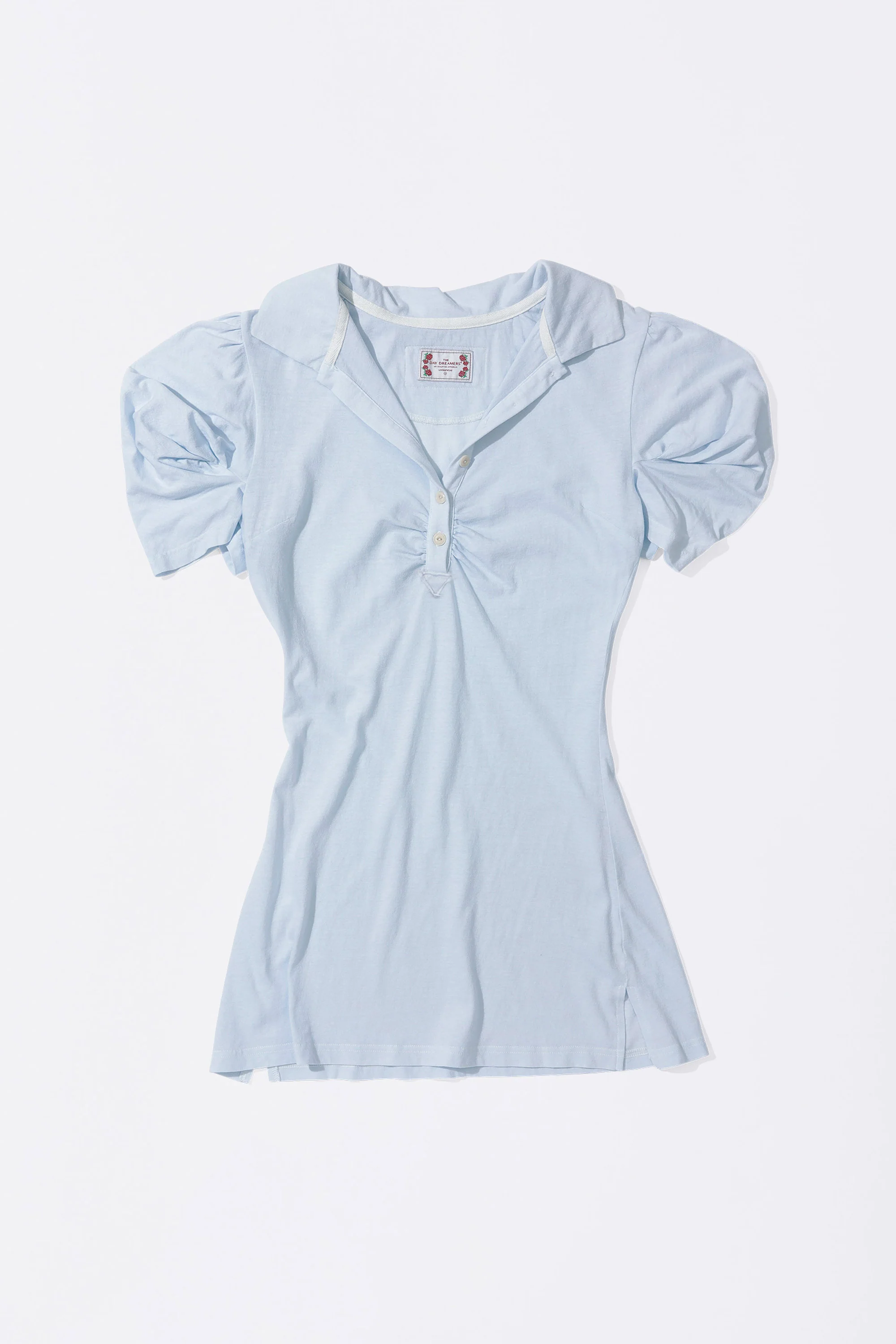 Shirring Tennis Dress Baby Blue - Image 5