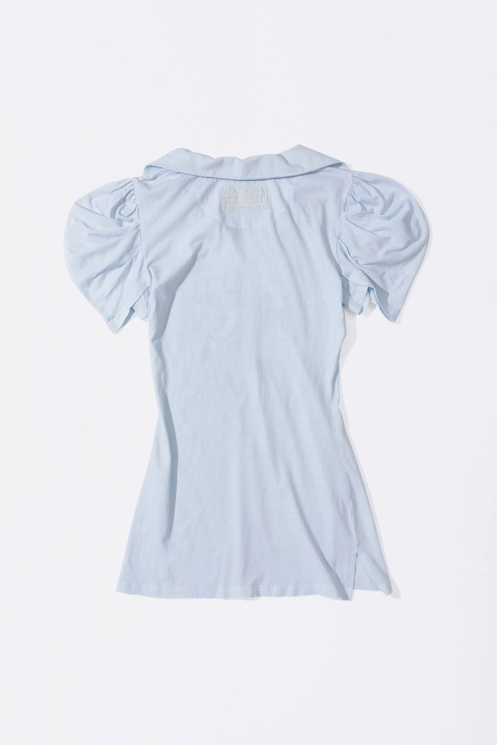 Shirring Tennis Dress Baby Blue - Image 6