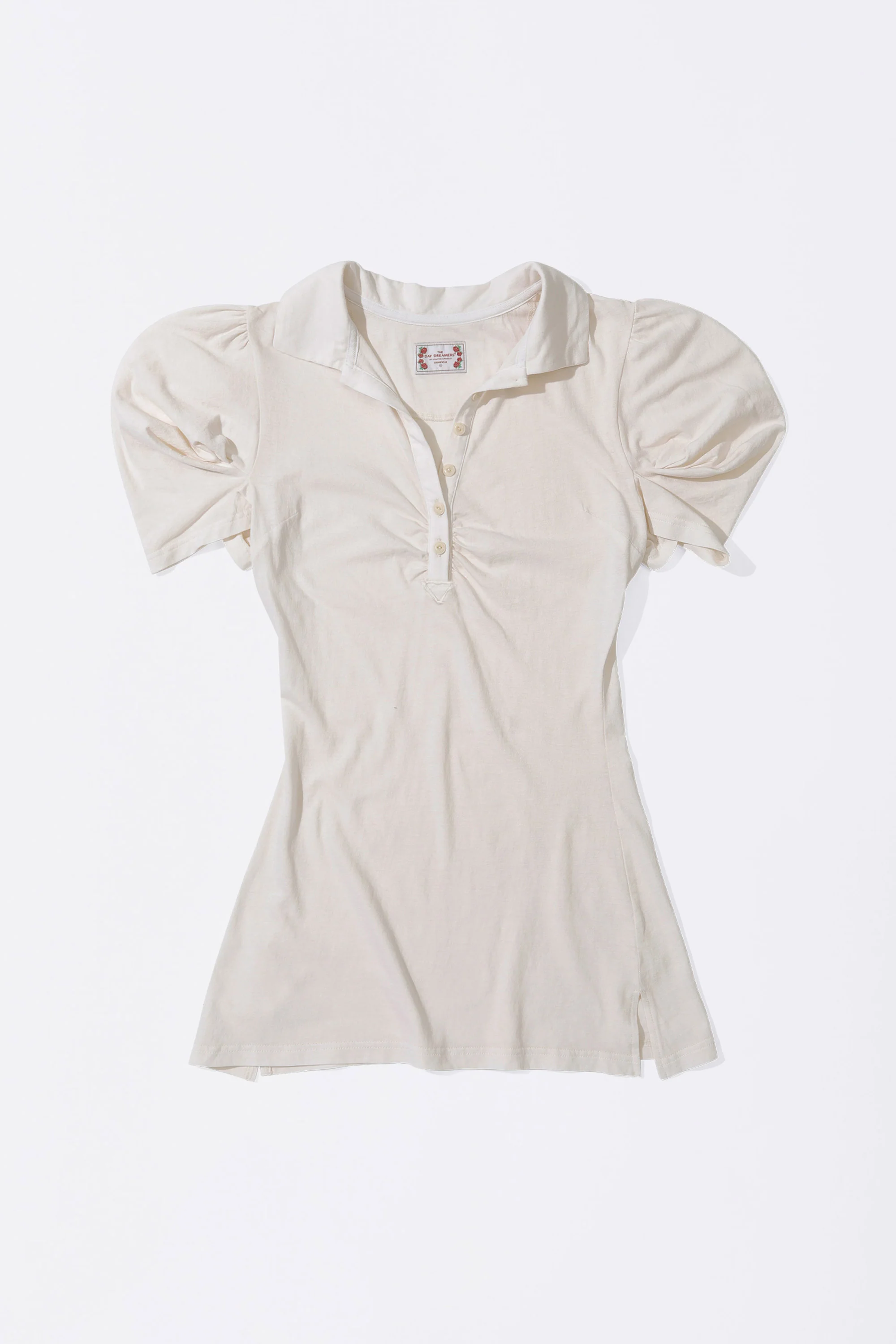 Shirring Tennis Dress Dirty White - Image 6
