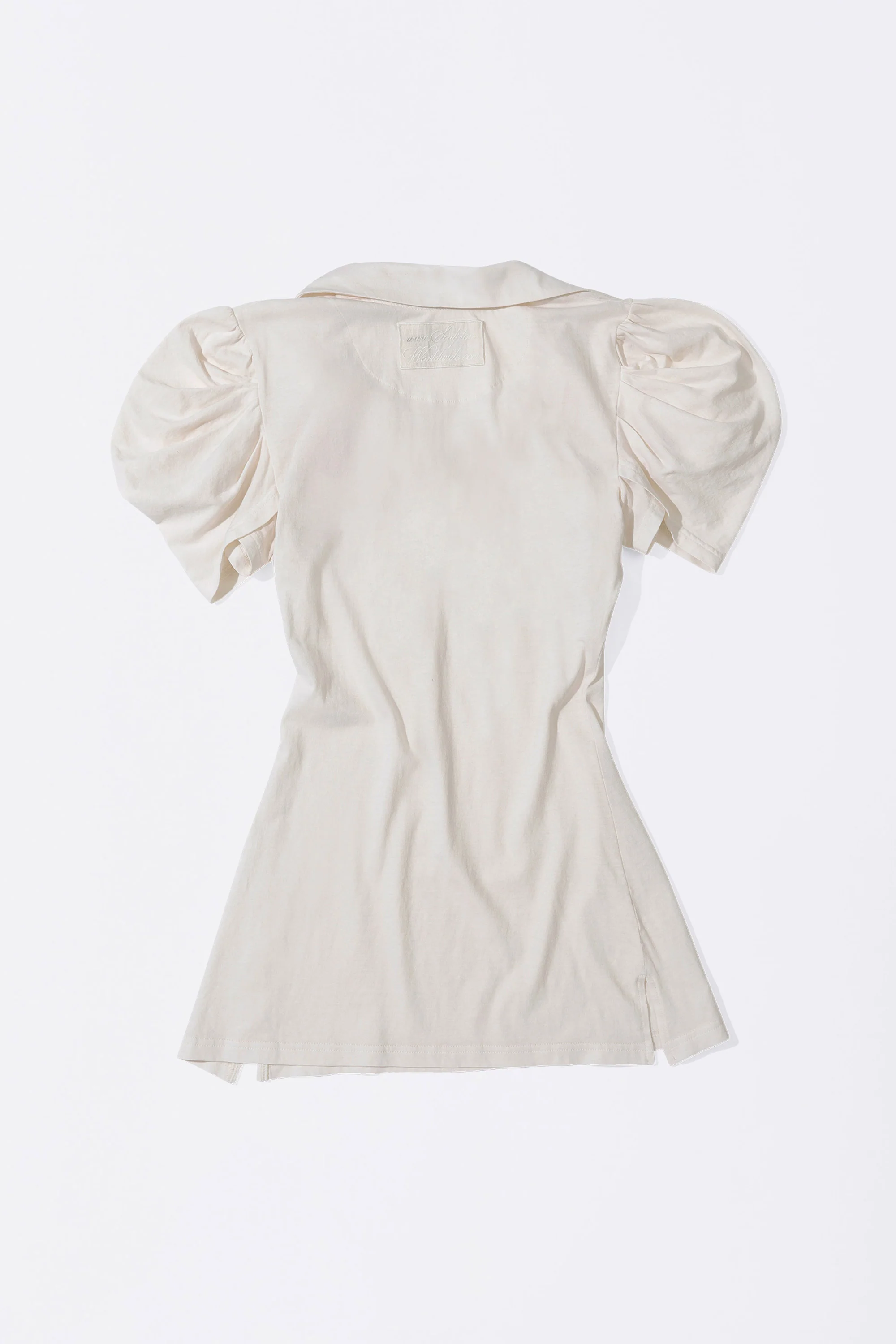Shirring Tennis Dress Dirty White - Image 7