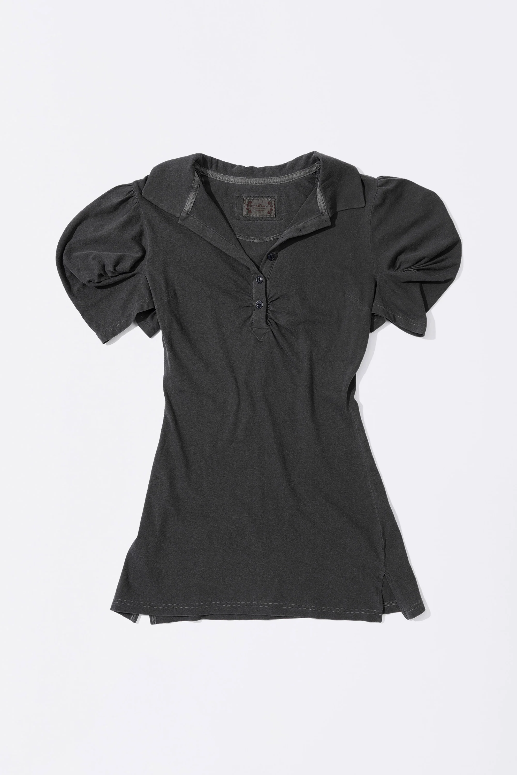 Shirring Tennis Dress Washed Black - Image 4