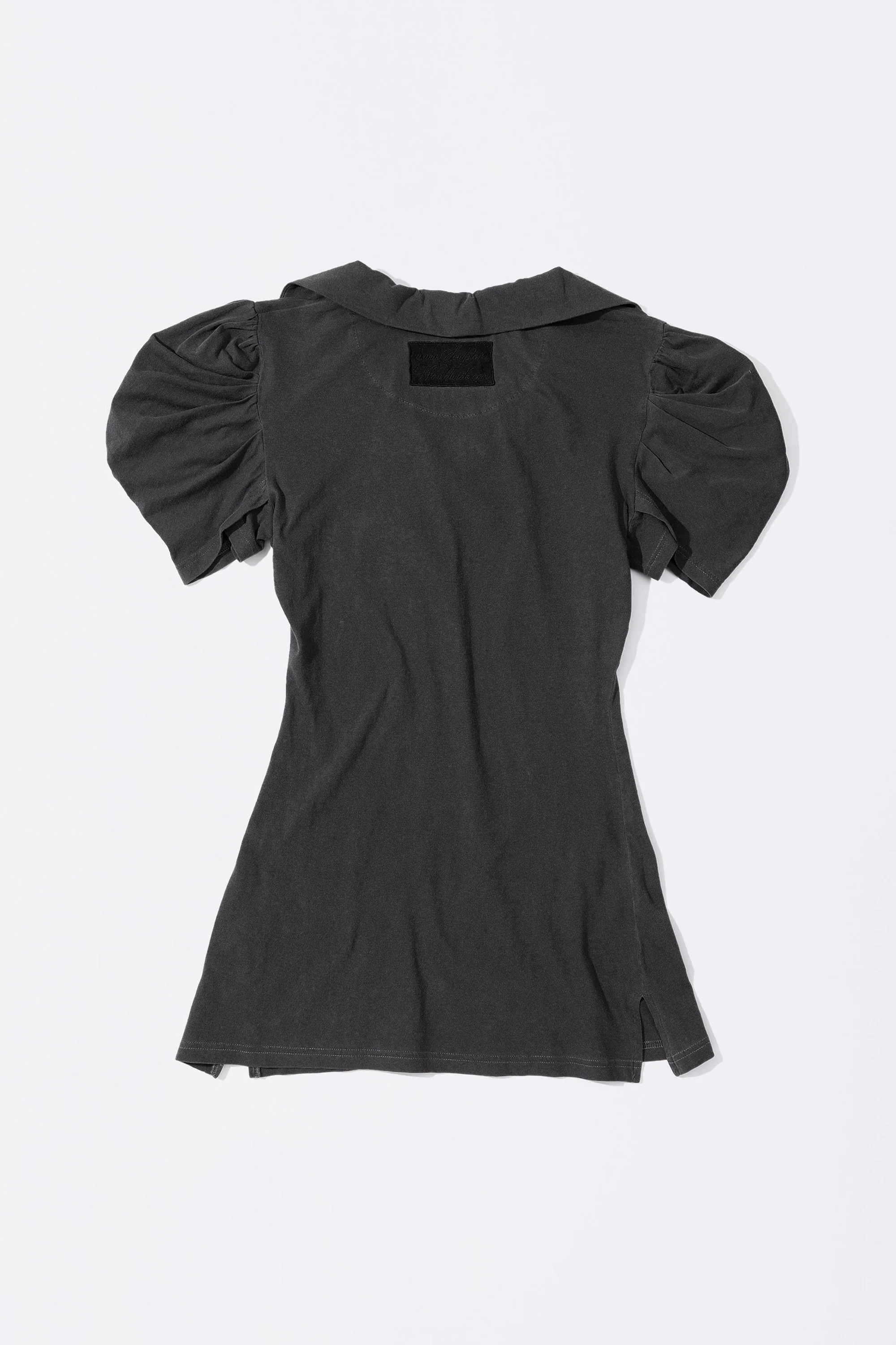 Shirring Tennis Dress Washed Black - Image 5