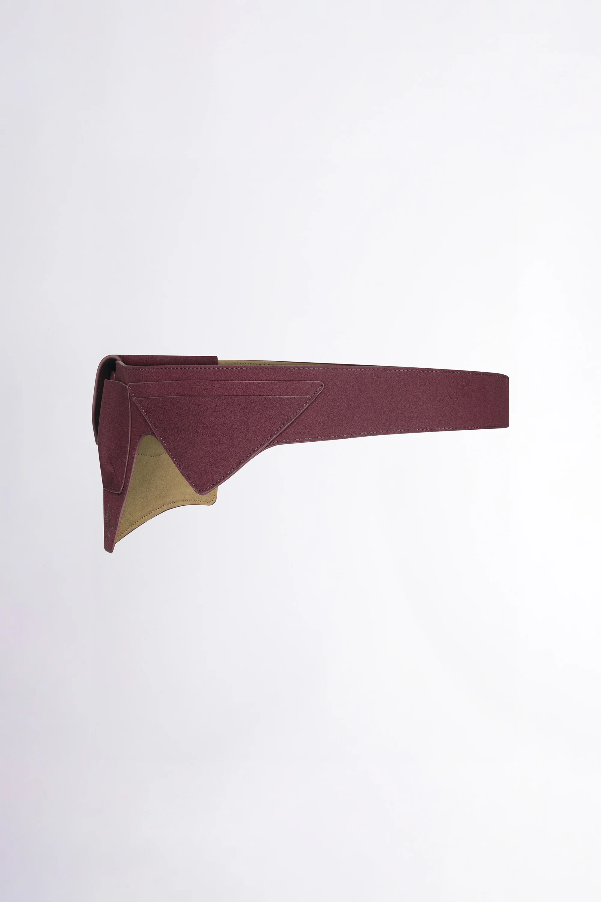 Western Faux Suede Belt Bag Deep Purple - Image 6