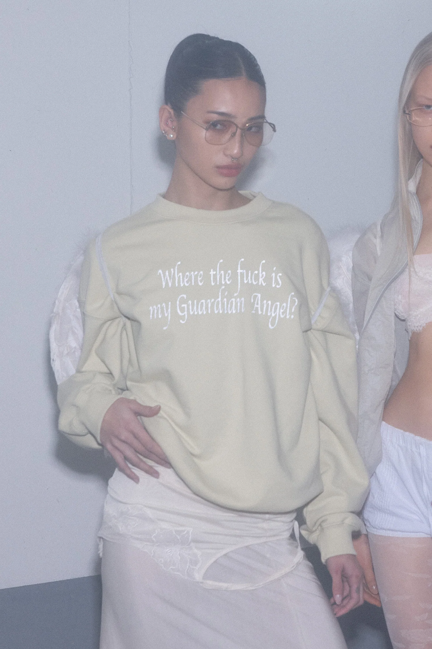 Word Of Wisdom Sweatshirt Dusty Lemon - Image 5