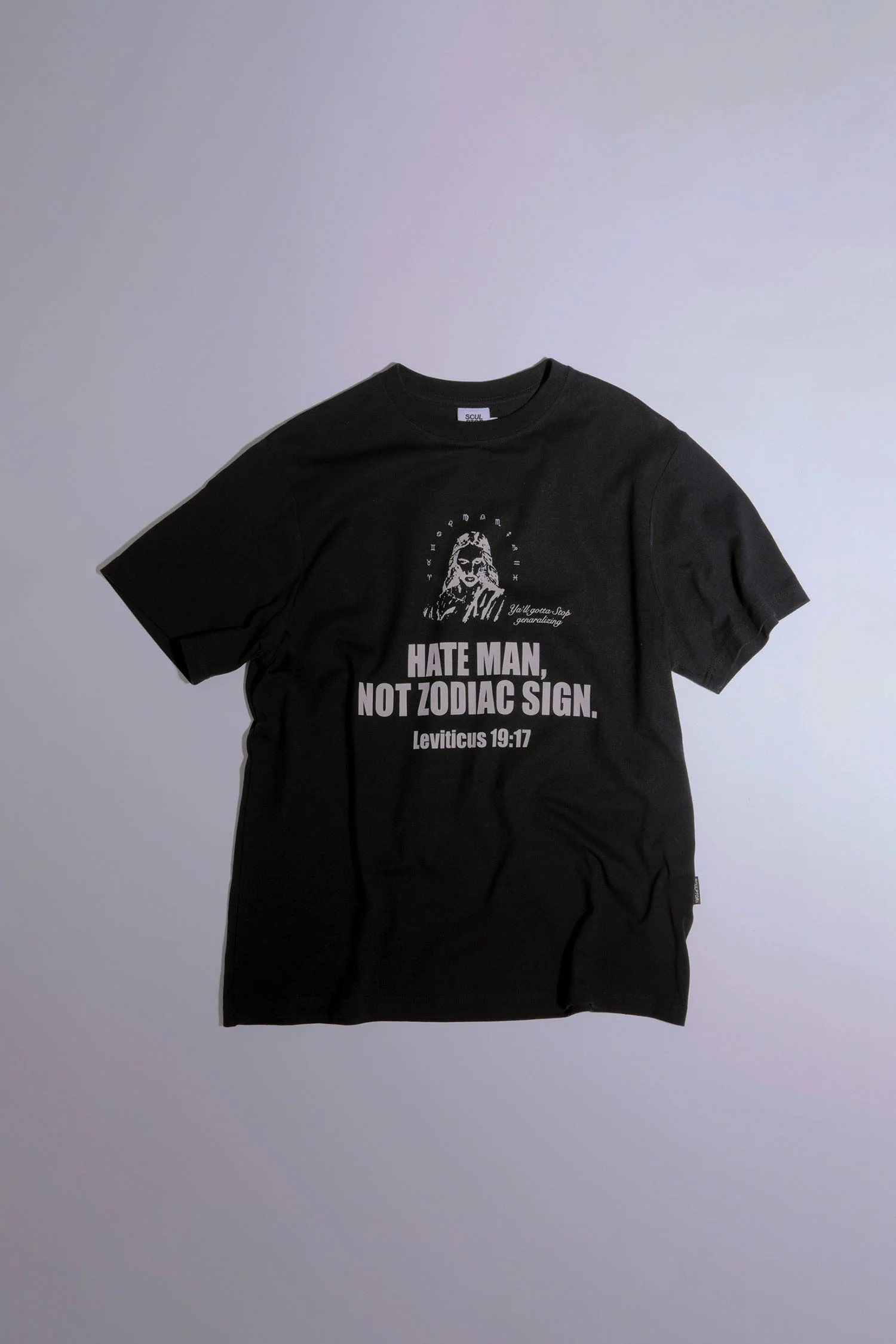 Zodiac Sign Tee Black - Image 4